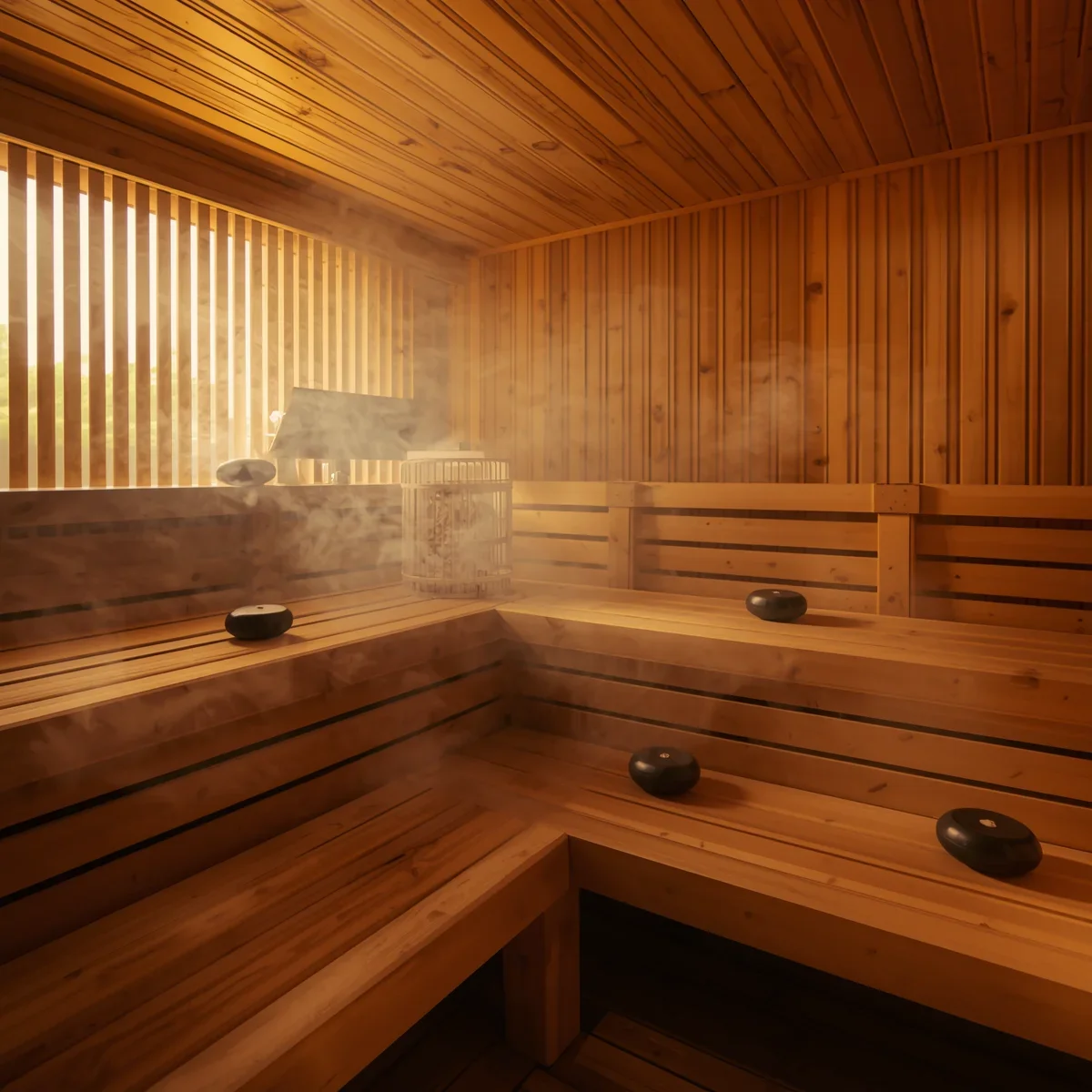 Sauna finlandesa tradicional